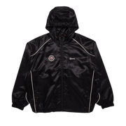 Supreme Satin Hooded Track Jacket Black