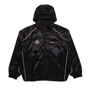 Supreme Satin Hooded Track Jacket Black