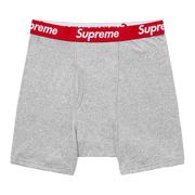 Supreme x Hanes Boxer Briefs (2 Pack) Heather Grey