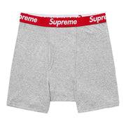 Supreme x Hanes Boxer Briefs (2 Pack) Heather Grey