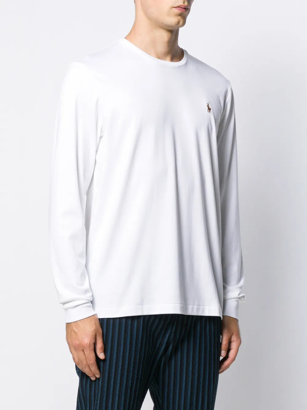 logo-embroidered long-sleeve T-Shirt