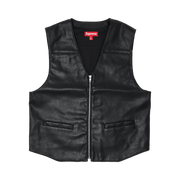 Supreme x Toy Machine Faux Leather Vest Black