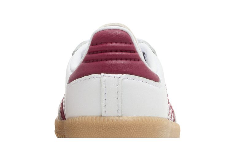 Adidas Samba OG I White Collegiate Burgundy Gum