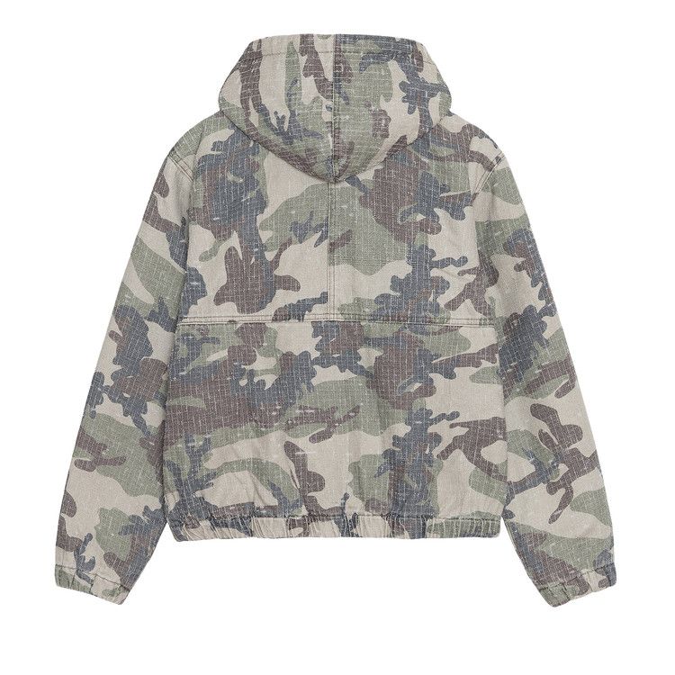 Stussy Needlepunch Work Jacket Woodland Camo