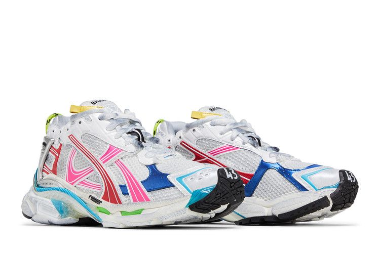 Balenciaga Runner Sneaker Worn-Out - White Multi-Color