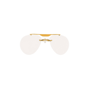 Coperni Clip On Aviator Sunglasses White
