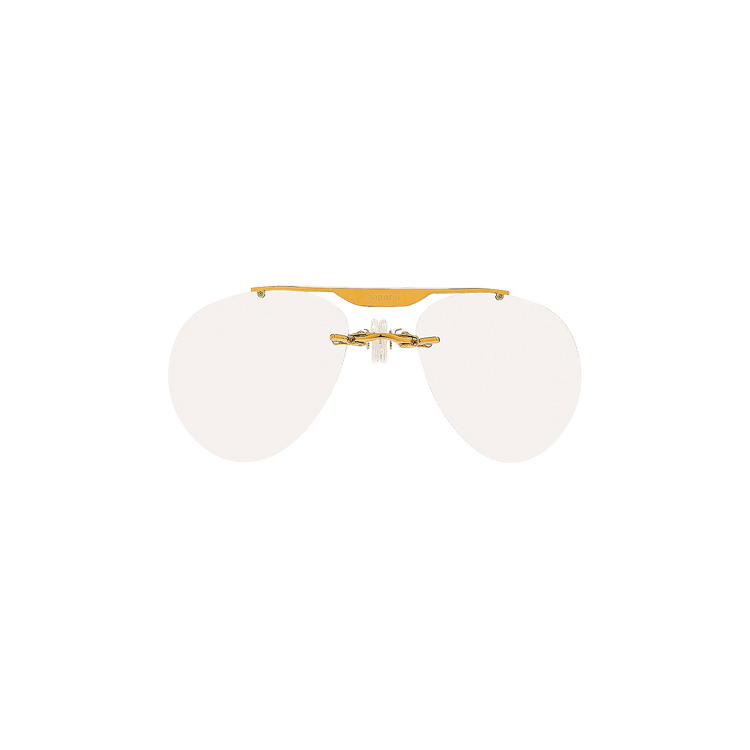 Coperni Clip On Aviator Sunglasses White