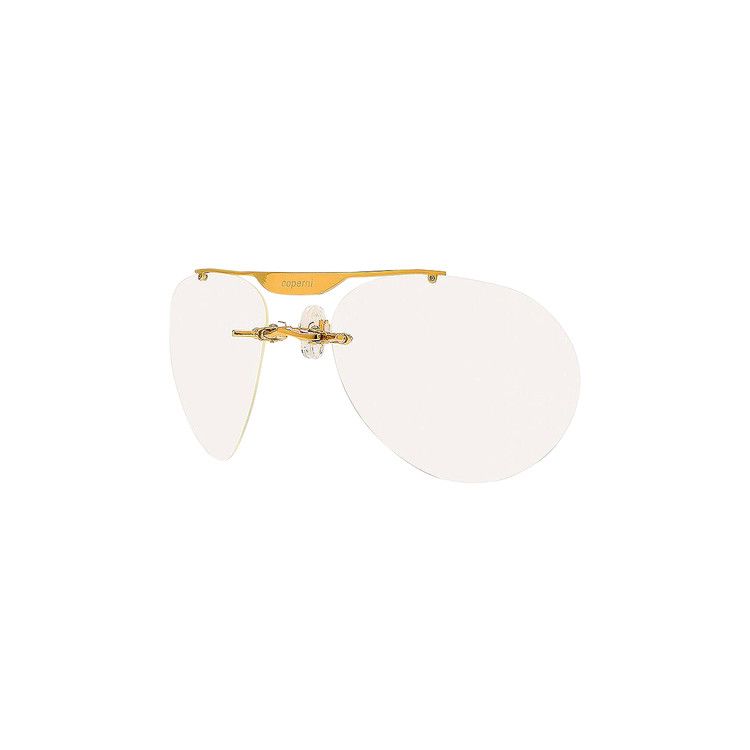 Coperni Clip On Aviator Sunglasses White