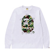 BAPE ABC Camo Japanese Letters T-Shirt - White