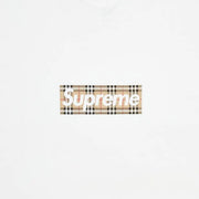 Supreme x Burberry Box Logo White T-Shirt