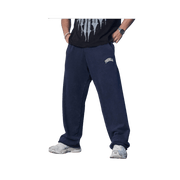Young LA New Wave Baggy Sweats Navy Purple Wash