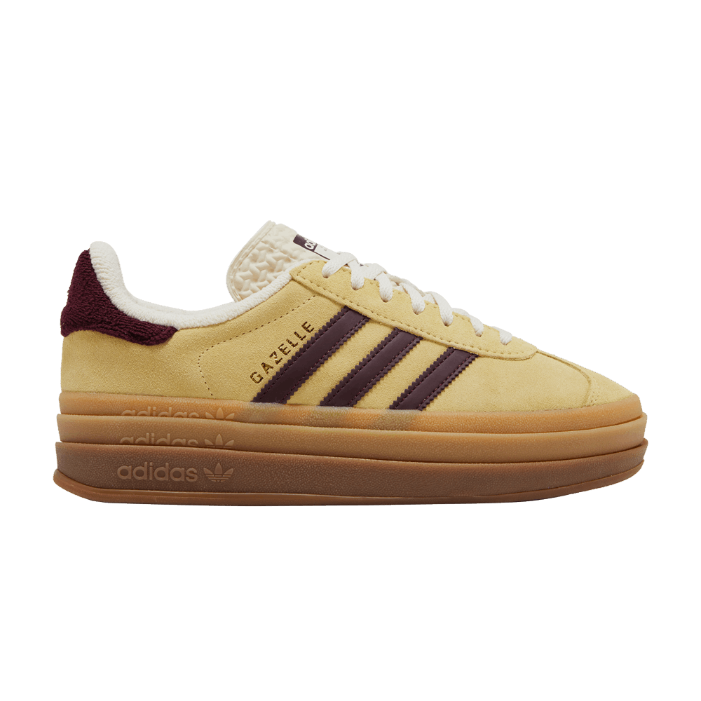 Adidas Wmns Gazelle Bold 'Almost Yellow Maroon'