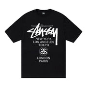 Stussy World Tour T-Shirt Black