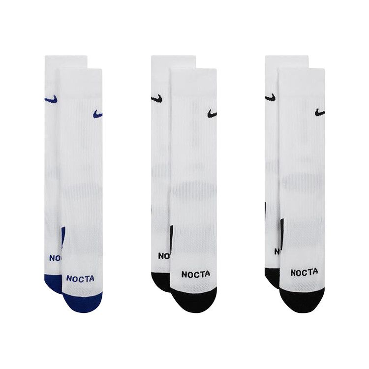 Nike x NOCTA L’Art Crew Socks (3 Pack) White/Deep Royal Blue/White/Black