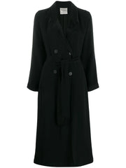 belted double-breasted coat
