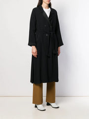 belted double-breasted coat