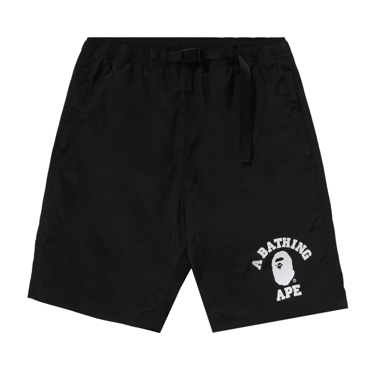 BAPE College Beach Shorts Black