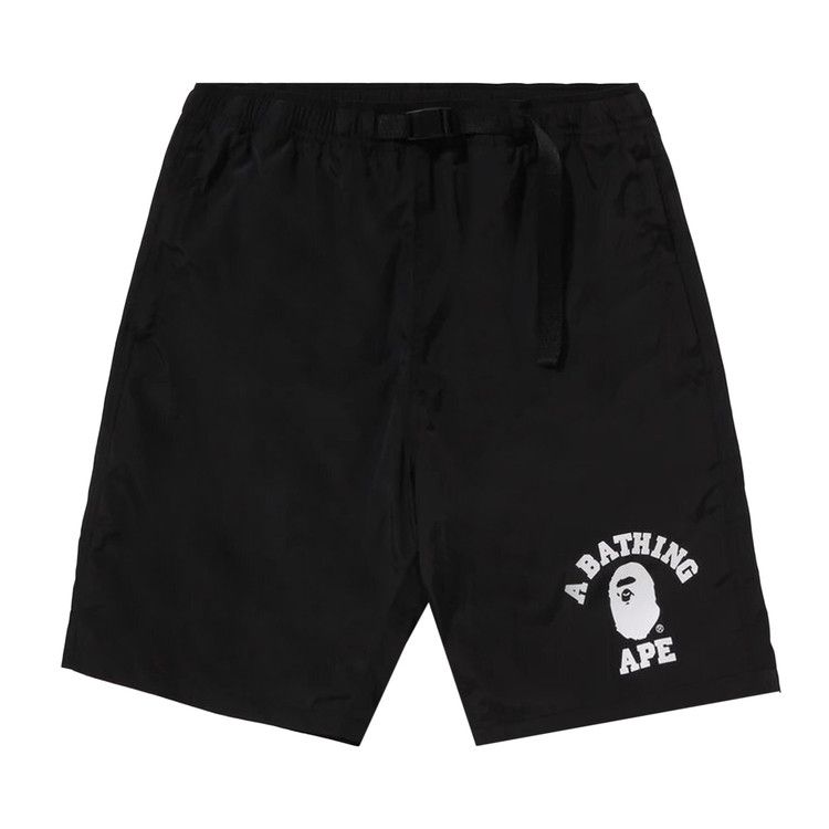 BAPE College Beach Shorts Black