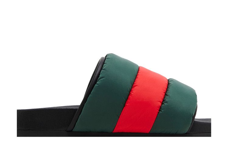 Gucci Padded Web Slide Green Red Web (Women's)