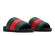 Gucci Padded Web Slide Green Red Web (Women's)