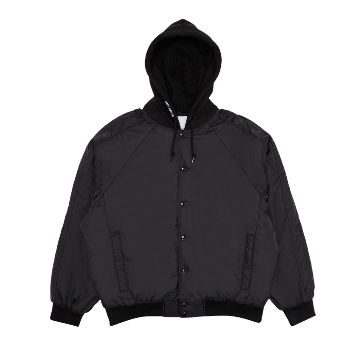 Supreme Hooded Stadium Jacket Black