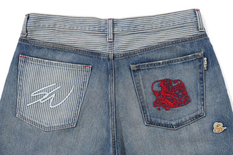 BAPE x Sean Wotherspoon Crazy Denim Pants Indigo