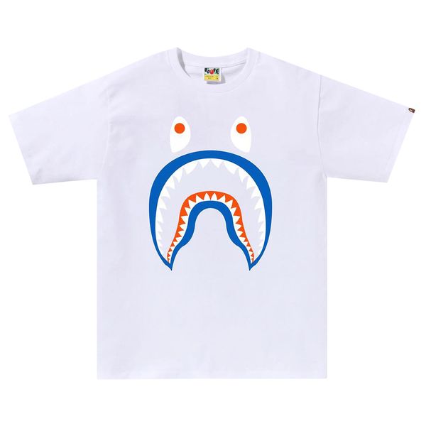 BAPE Colors Shark Ponr T-Shirt White