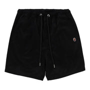 BAPE Ape Head One Point 2 Pleat Easy Chino Shorts Black