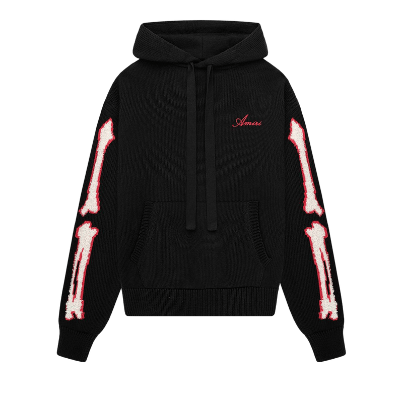 Amiri Bones Hoodie Black