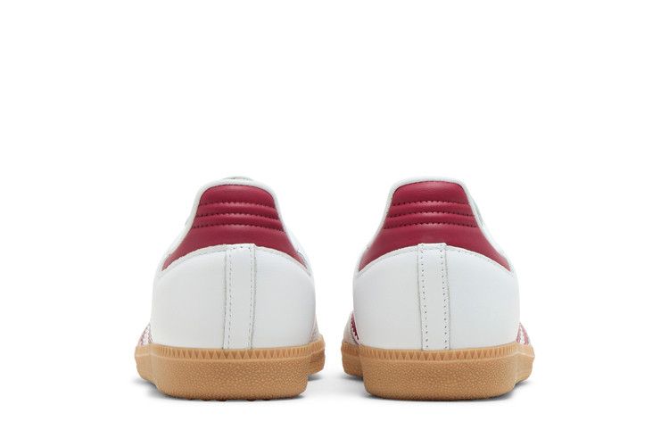 Adidas Samba OG J White Collegiate Burgundy Gum
