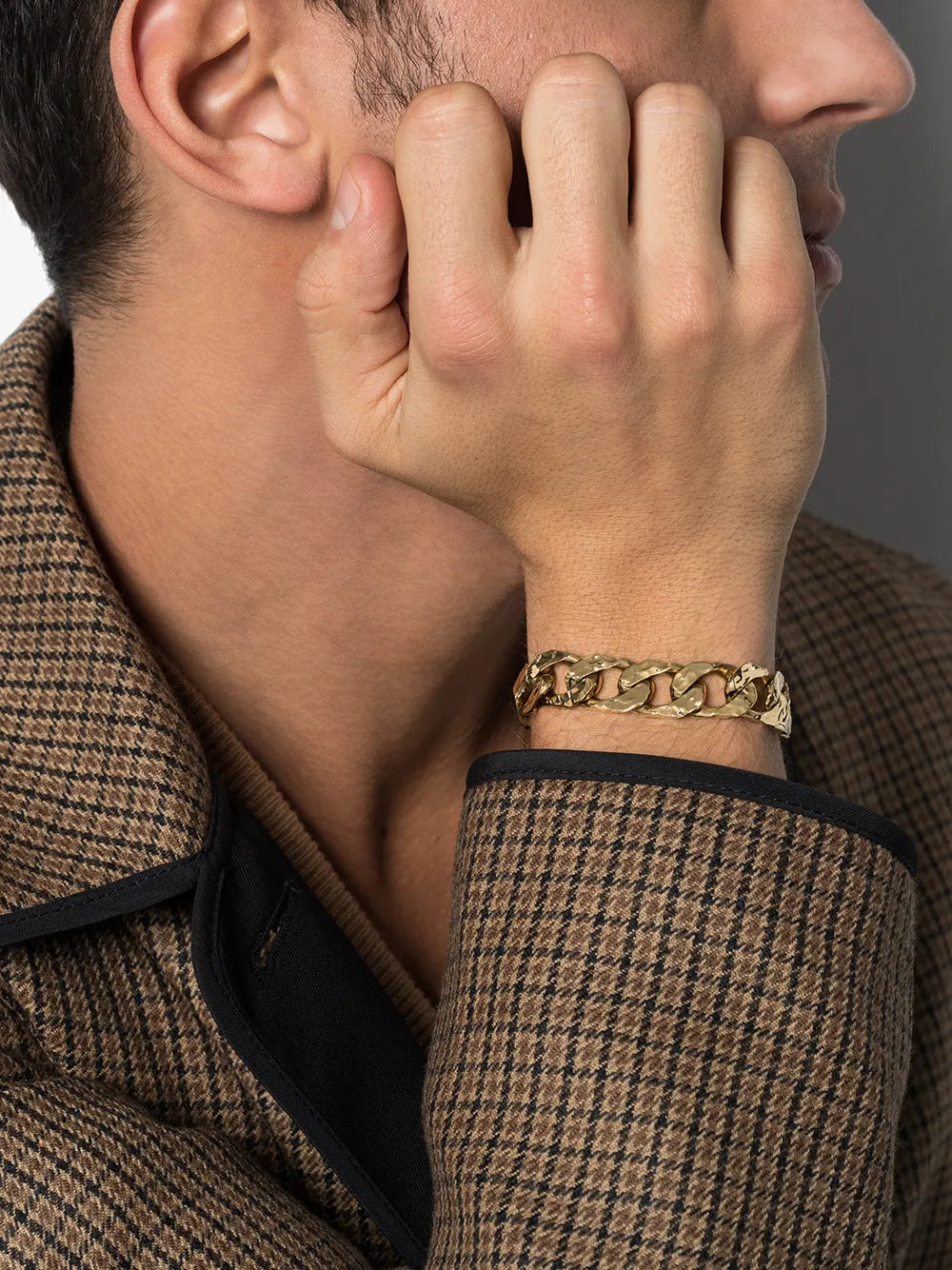 18kt yellow gold chain bracelet