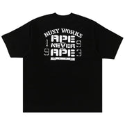 BAPE OG Ape Head College Relaxed Fit T-Shirt Black