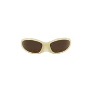 Balenciaga Wrap Around Sunglasses Yellow/Brown