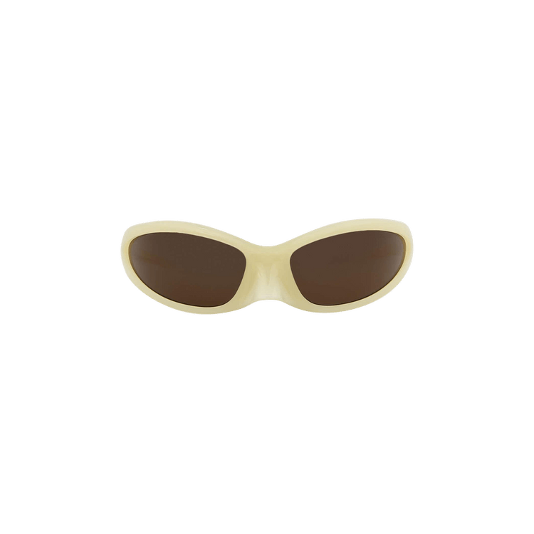 Balenciaga Wrap Around Sunglasses Yellow/Brown