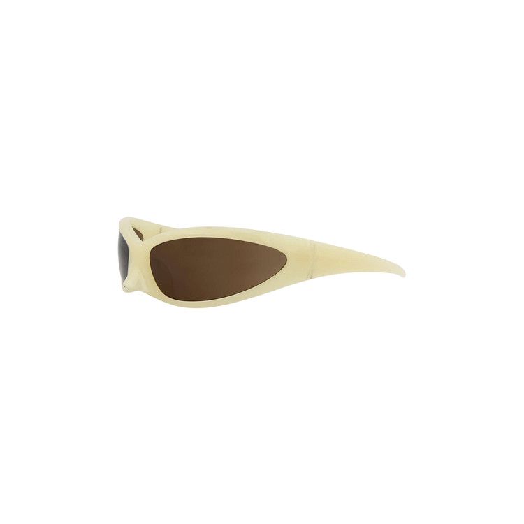 Balenciaga Wrap Around Sunglasses Yellow/Brown