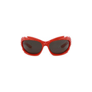Balenciaga Wrap Around Sunglasses Red/Grey