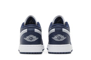Air Jordan 1 Low GS Midnight Navy Wolf Grey