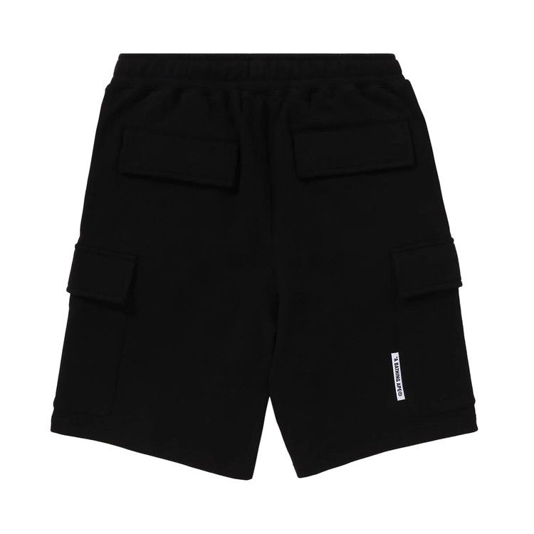 BAPE Ape Head Cargo Sweat Shorts Black