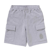 BAPE Ape Head Cargo Sweat Shorts Grey