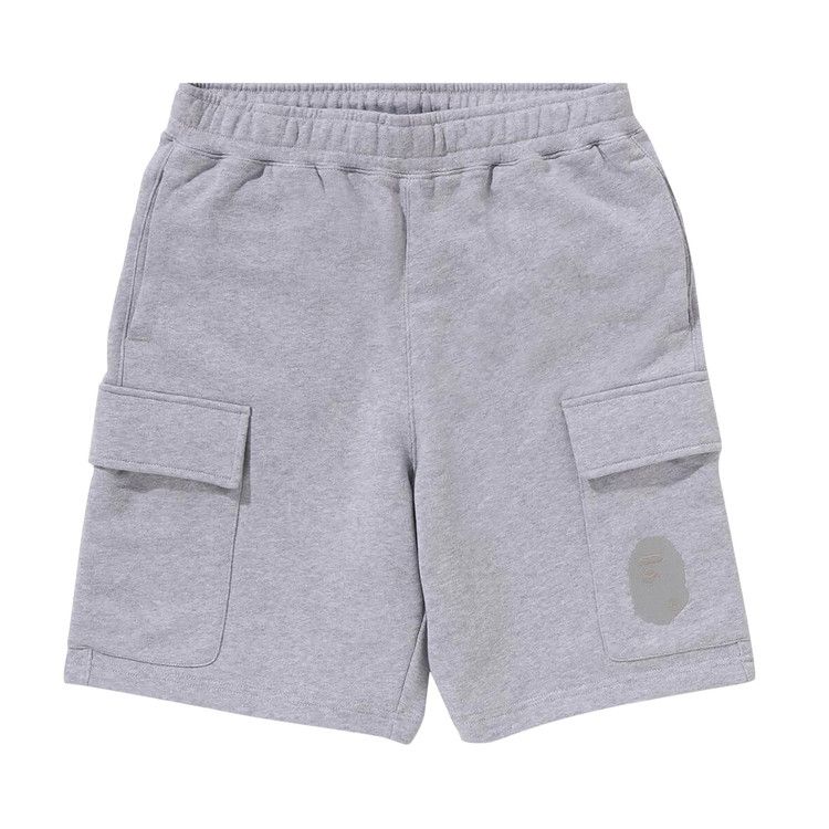 BAPE Ape Head Cargo Sweat Shorts Grey
