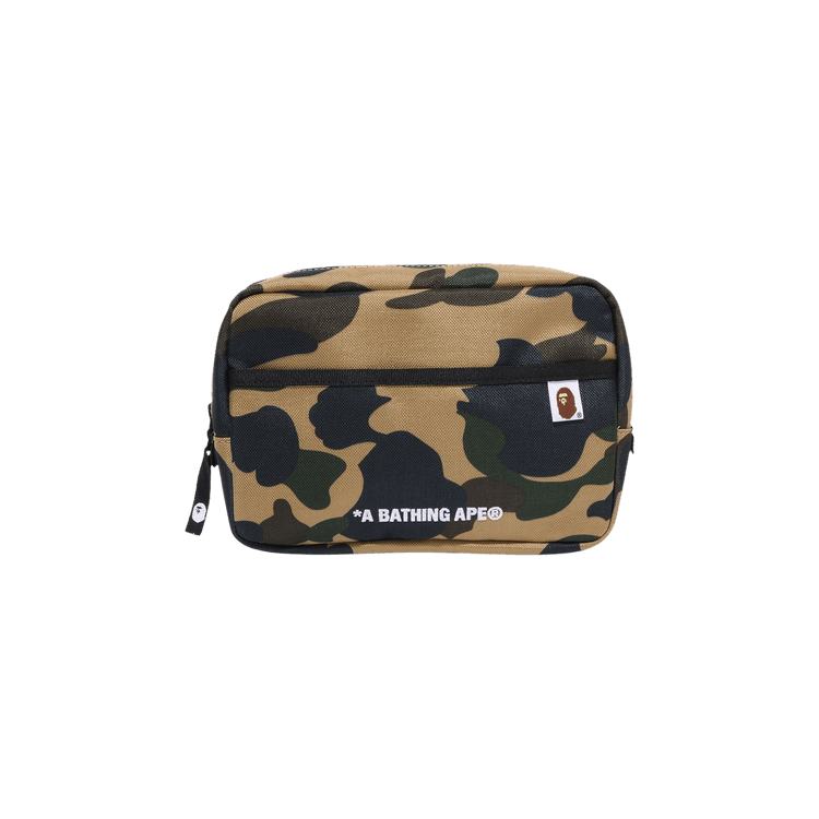 BAPE 1st Camo Cordura Multi Pouch Yellow