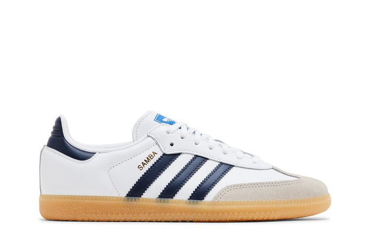 Adidas Samba OG J White Collegiate Navy Gum