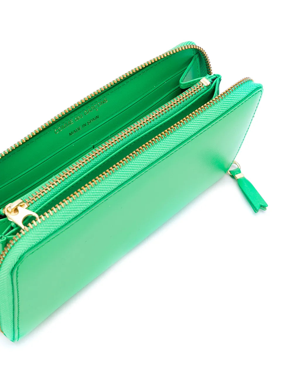 zip-around leather wallet