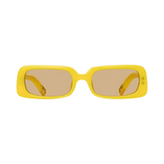 Jacquemus Azzurro Rectangular Sunglasses Pear Sorbet/Yellow Gold/Yellow
