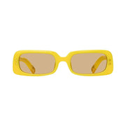 Jacquemus Azzurro Rectangular Sunglasses Pear Sorbet/Yellow Gold/Yellow