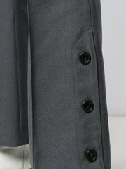 wide-leg tailored trousers