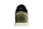 Air Jordan 1 Low GS Black Toe Medium Olive