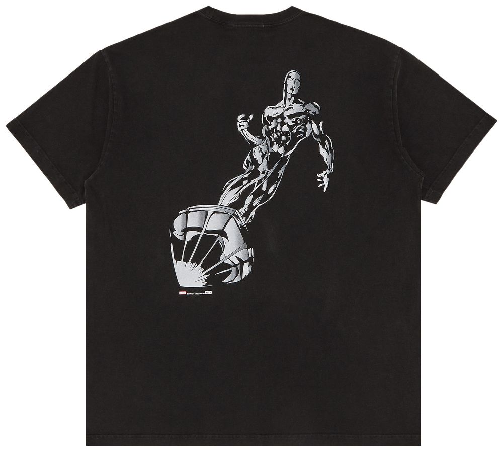 Kith x Marvel Silver Surfer Vintage T-Shirt Black