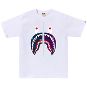 BAPE Color Camo Separate Shark T-Shirt White/Navy