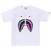BAPE Color Camo Separate Shark T-Shirt White/Navy